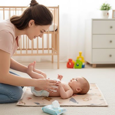 Tapis à langer nomade a utilisation polyvalente: 