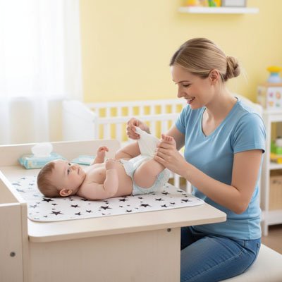 Tapis à langer nomade entretien simplifié