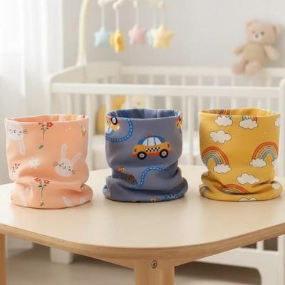 Tour de cou bébé lot de plusieurs coloris