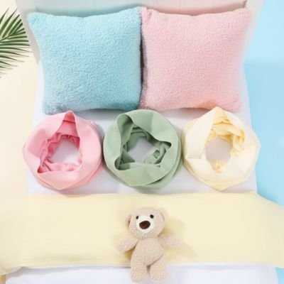 Tour de cou enfant disponible en plusieurs coloris pastel