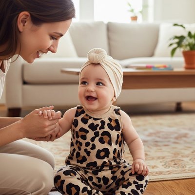 Turban bébé fille mignon